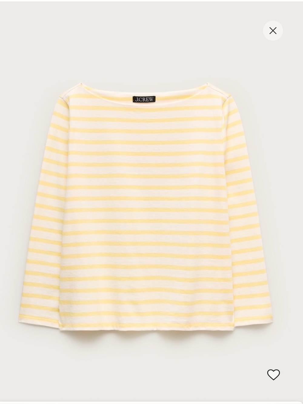 J.Crew Boatneck striped T-shirt in heavyweight cotton NWT